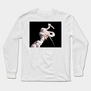 Explosion of the Space Shuttle Challenger (S525/0042) Long Sleeve T-Shirt